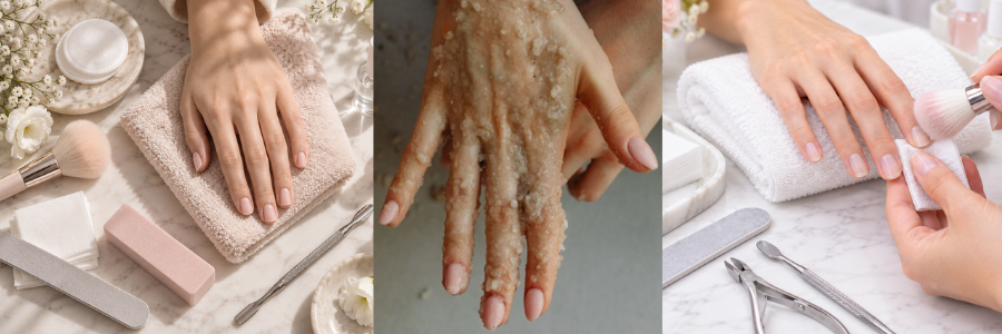 Nail preparation for gel polish application